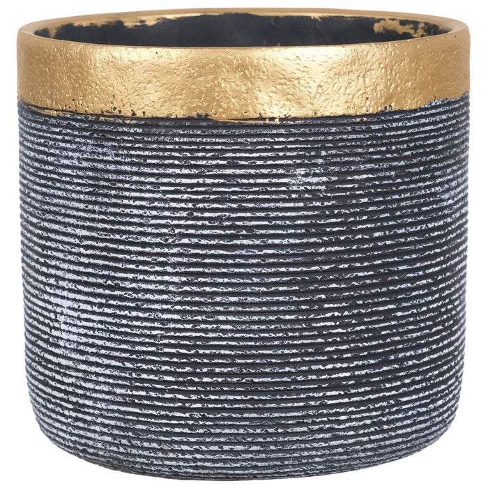 Luvelle Plant Pot With Gold Rim-Renaissance Design Studio