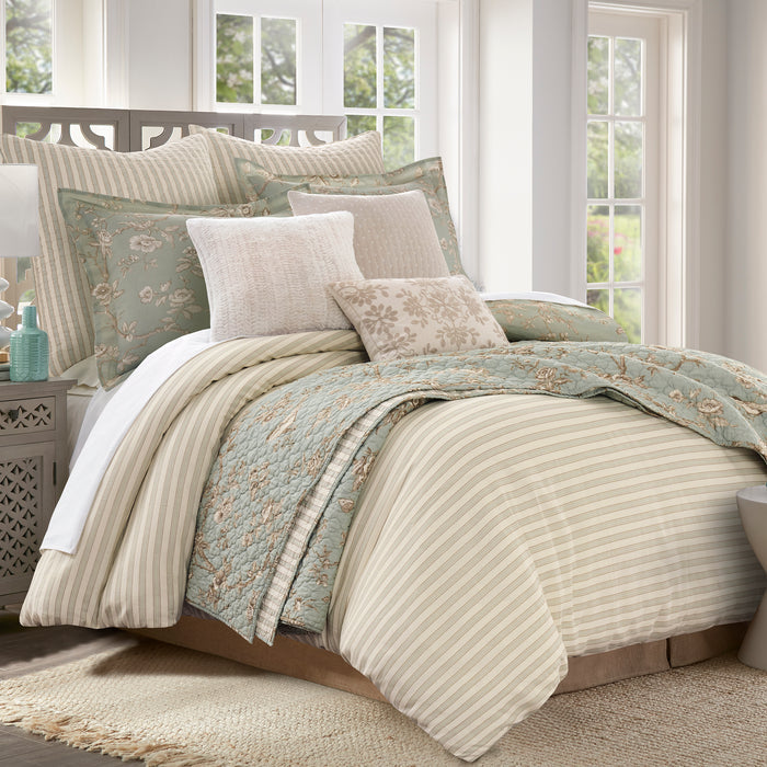 Lyon Teal Comforter Set