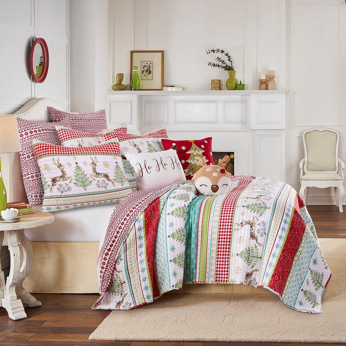 Levtex Home Merry & Bright Comet & Cupid Quilt Quilts