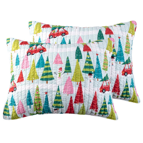 Levtex Home Merry & Bright Holly Jolly Shams Shams