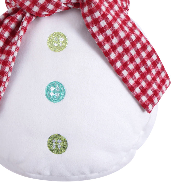 Levtex Home Merry & Bright Holly Jolly Snowman Pillow Decorative Pillows