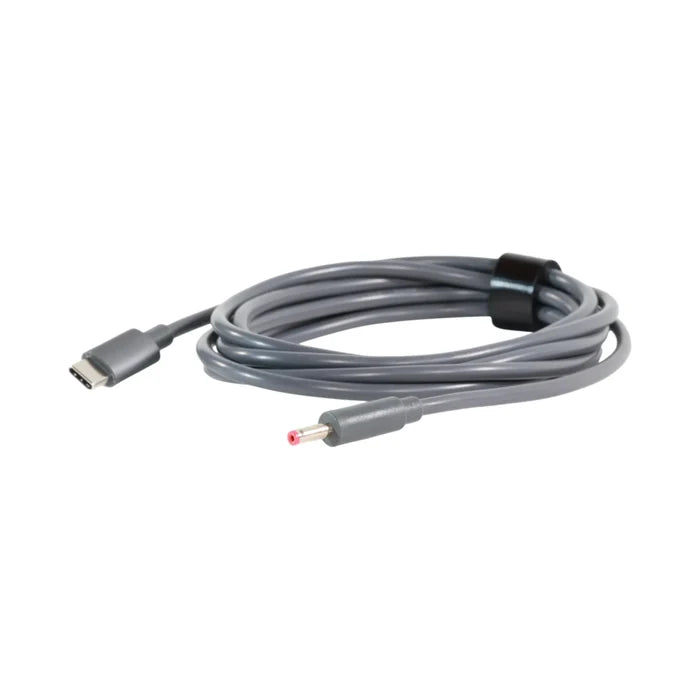 close-up of USB-C power cable for mini router