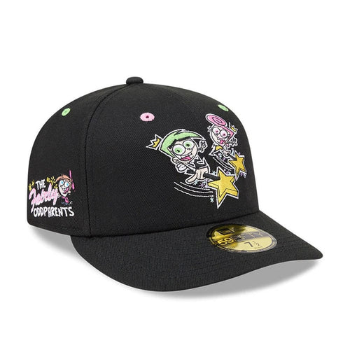 Pictured is this Nickelodeon Fairly Oddparents 59FIFTY Fitted cap in black. 1