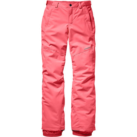 O'Neill Kids Charm Ski / Snowboard Pants - Neon Tangerine Pink