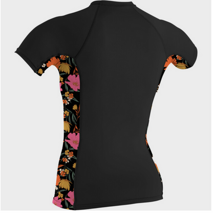 O'Neill Womens Side Print Short Sleeve Rash Guard 5405