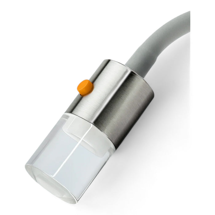 aluminum reading lamp in clean product view