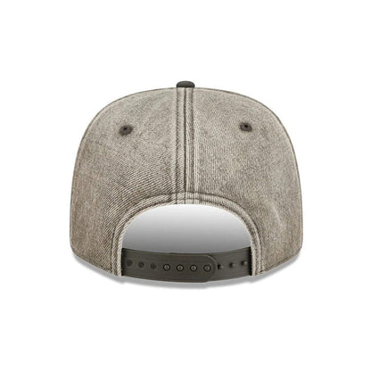 Pictured is this NFL Washed Denim Philadelphia Eagles 9SEVENTY Stretch Snap cap in dark grey. 6