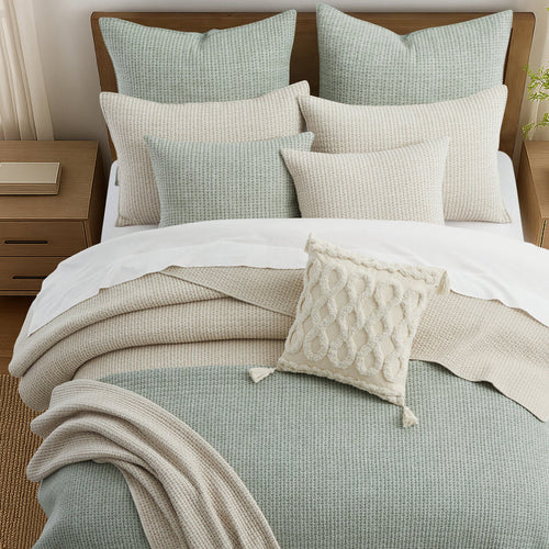 Pick-Stitch Artisan Sage Quilt Set