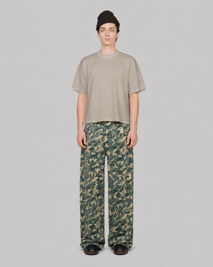 playera true Textured Boxy Tee - Sand