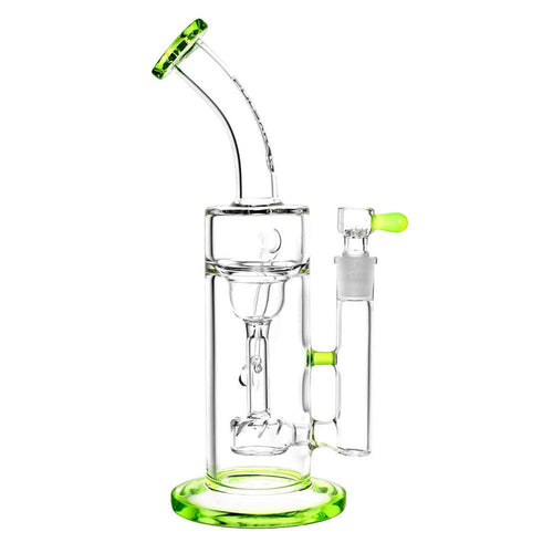 pulsar pearl recycler dab rig water pipe slime green