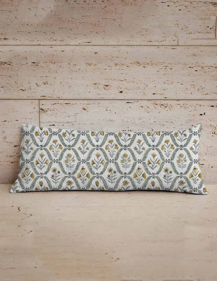 Quilted Oblong Pillow 14" x 33" (Various Styles)