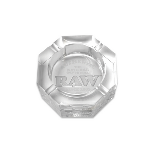 raw lead free crystal ashtray