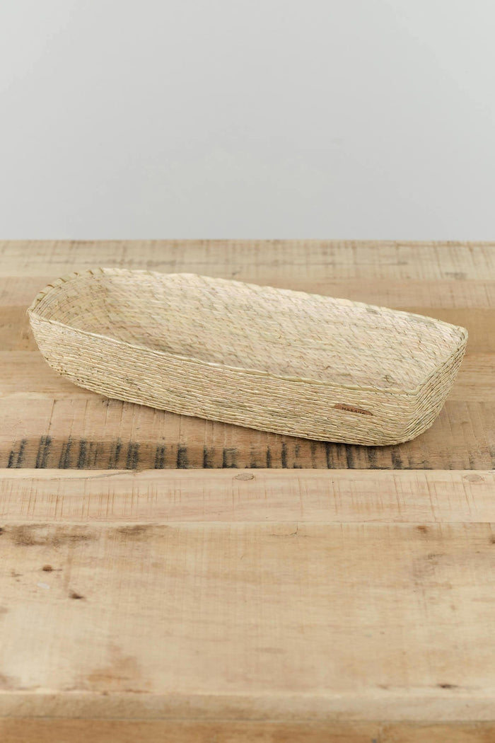 Makaua Home Baskets Rectangular Basket Natural / 12" L X 5" W X 2" H