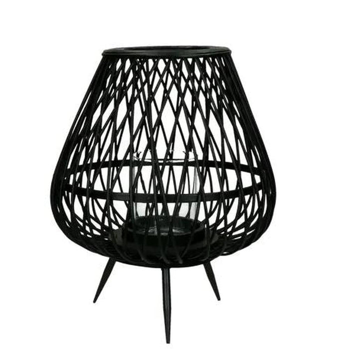 Reduced TODAY Bamboo Black hurricane Lantern-Renaissance Design Studio
