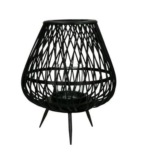 Reduced TODAY Bamboo Black hurricane Lantern-Renaissance Design Studio