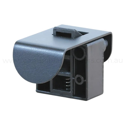 ROKR matte black 42mm half moon locking latch for caravan, rv, and campervan cabinet doors