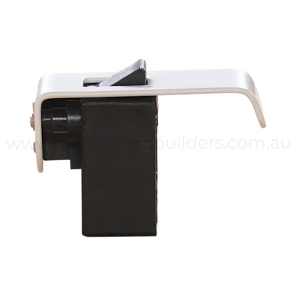 42mm matte white locking latch for campervan cabinets and compartments