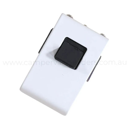 ROKR matte white compression latch for van and caravan storage doors