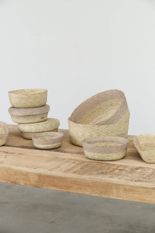 Makaua Home Baskets Round Basket in Natural
