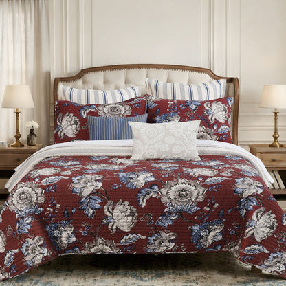 Royce Red Quilt Set