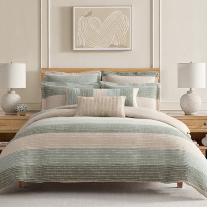 Sand Stripes Lumbar Pillow Cover