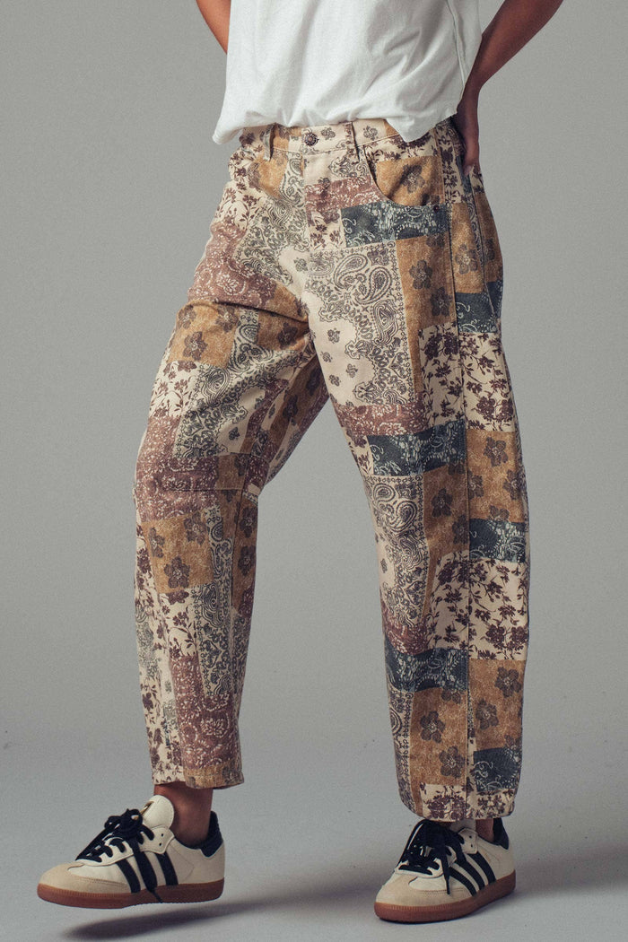 Sasha Boho Patchwork Wide Leg Pants