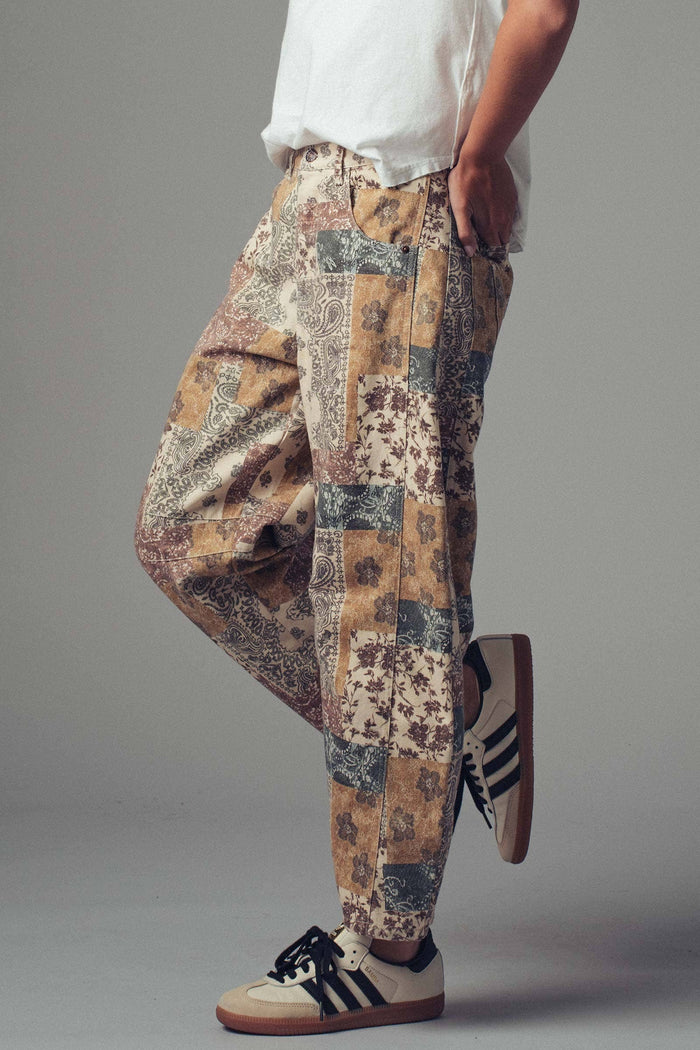 Sasha Boho Patchwork Wide Leg Pants