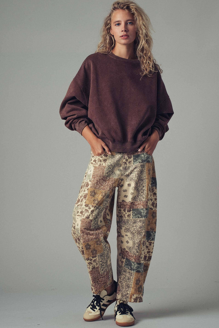 Sasha Boho Patchwork Wide Leg Pants