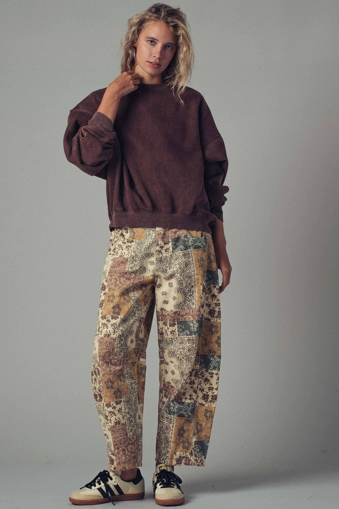 Sasha Boho Patchwork Wide Leg Pants