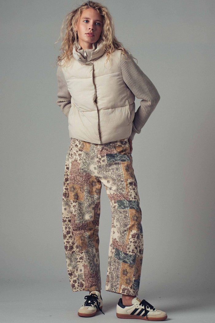 Sasha Boho Patchwork Wide Leg Pants