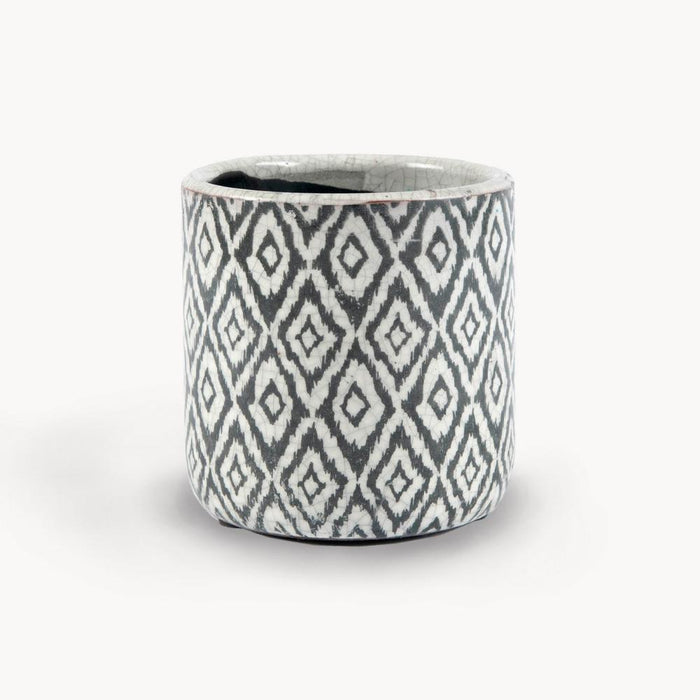Seafront Black Botanical Pot-Renaissance Design Studio