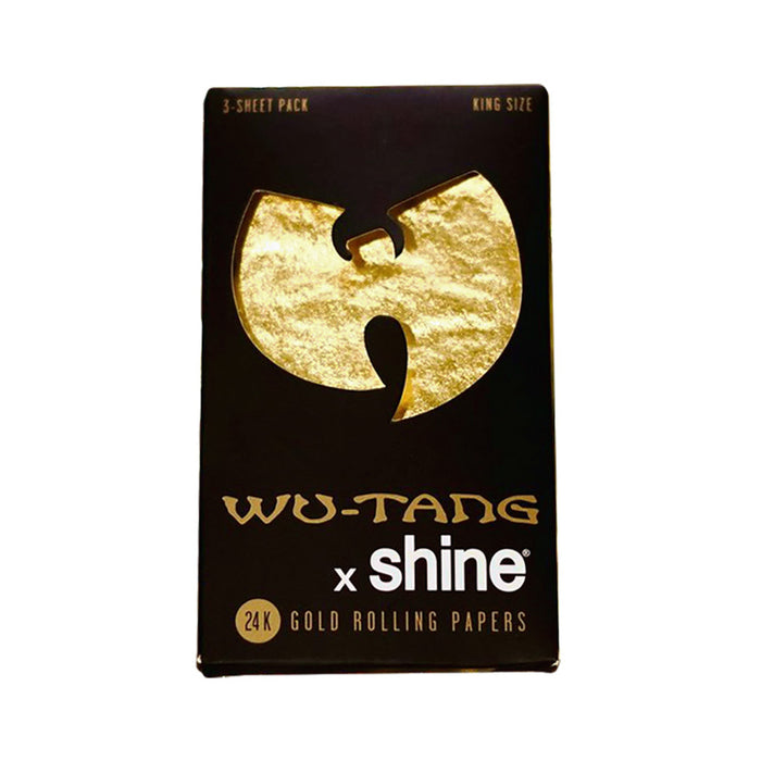 shine wu tang 24k gold rolling papers 3 sheet pack