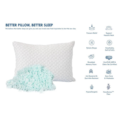 Shredded Gel Memory Foam Pillows - DLB Furniture
