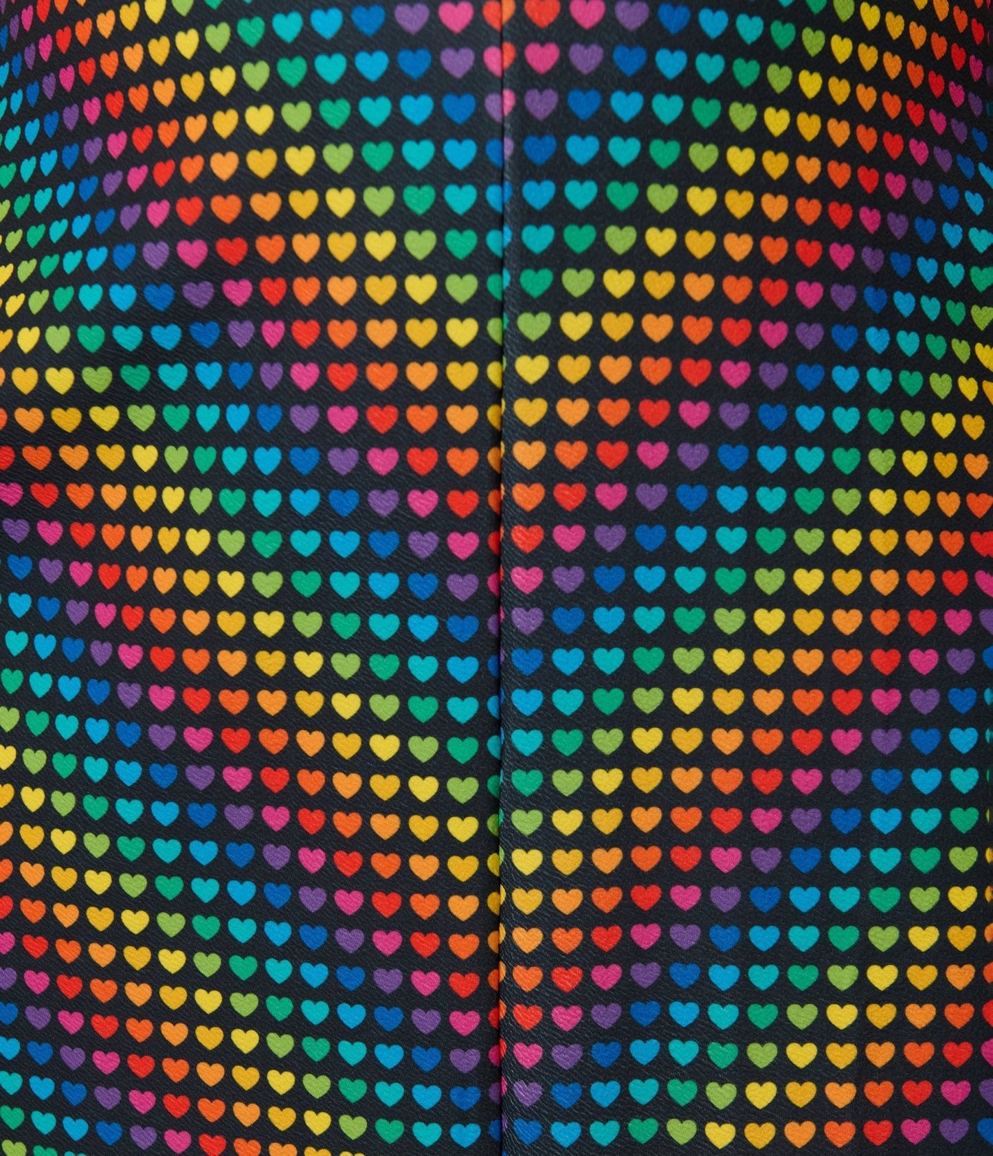Smak Parlour Plus Size Black & Rainbow Heart Chevron Midi Dress