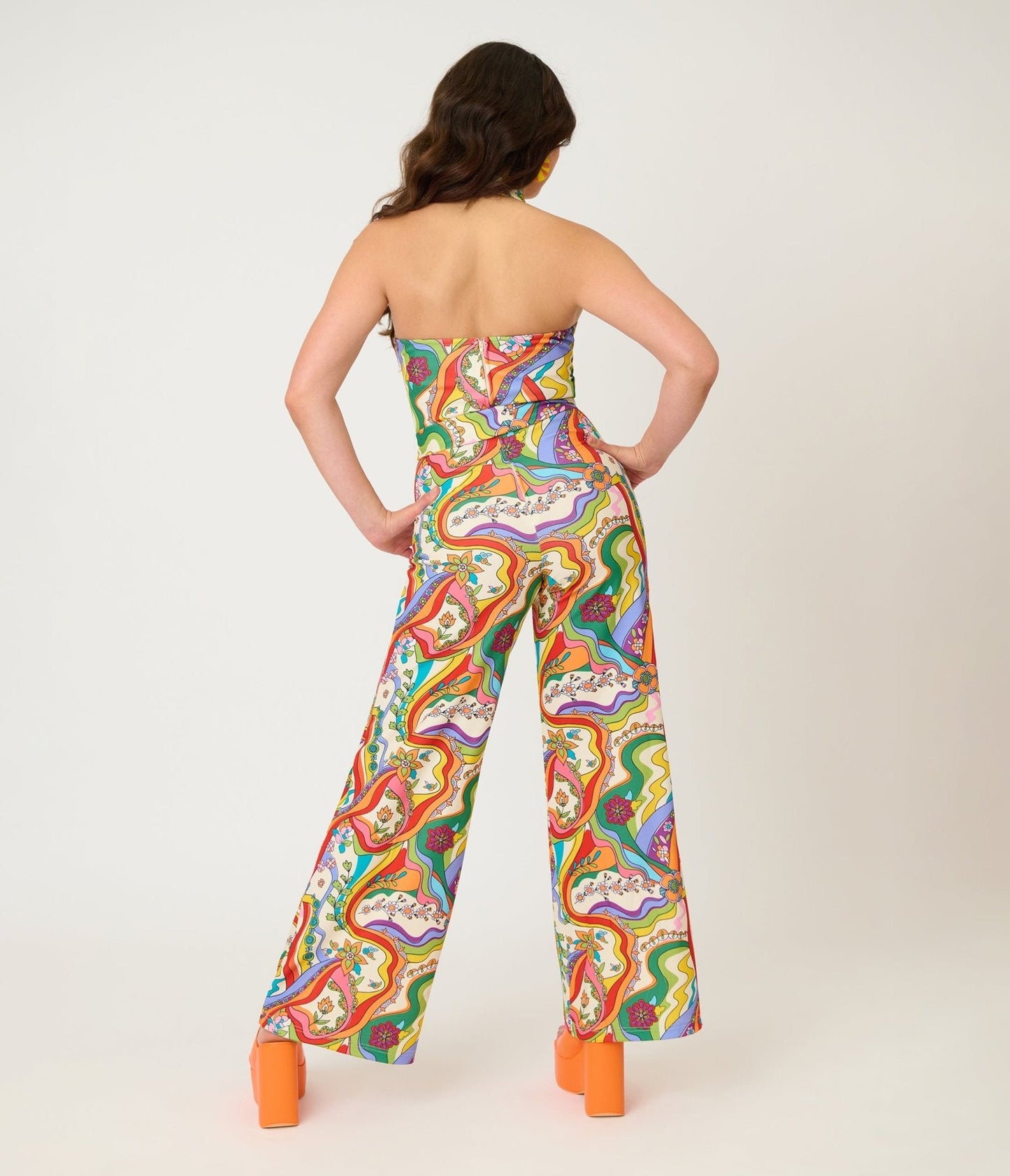 Smak Parlour Psychedelic Rainbow Glamour Goddess Jumpsuit