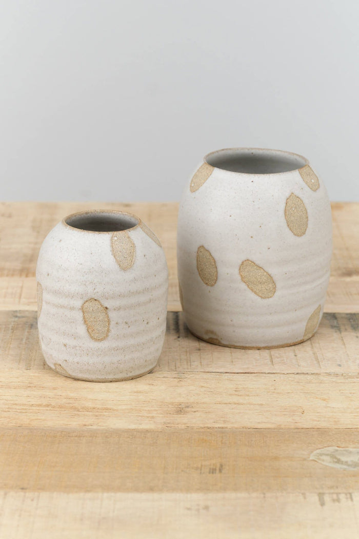 Tomoro Pottery Home Kitchen Vases Small Petal Vase 4" H X 3.25" Dia
