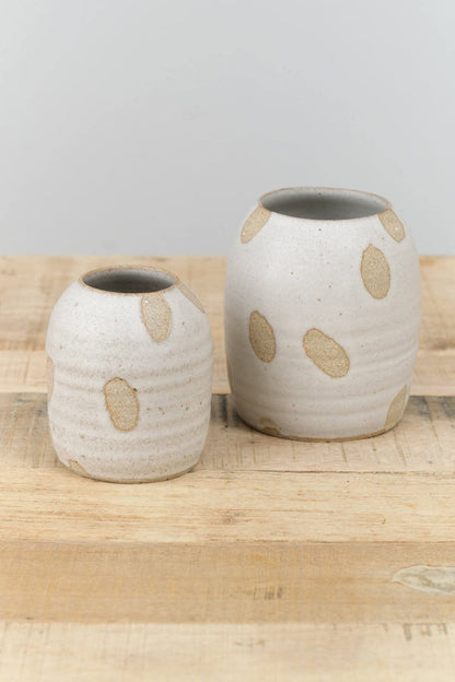 Tomoro Pottery Home Kitchen Vases Small Petal Vase 4" H X 3.25" Dia