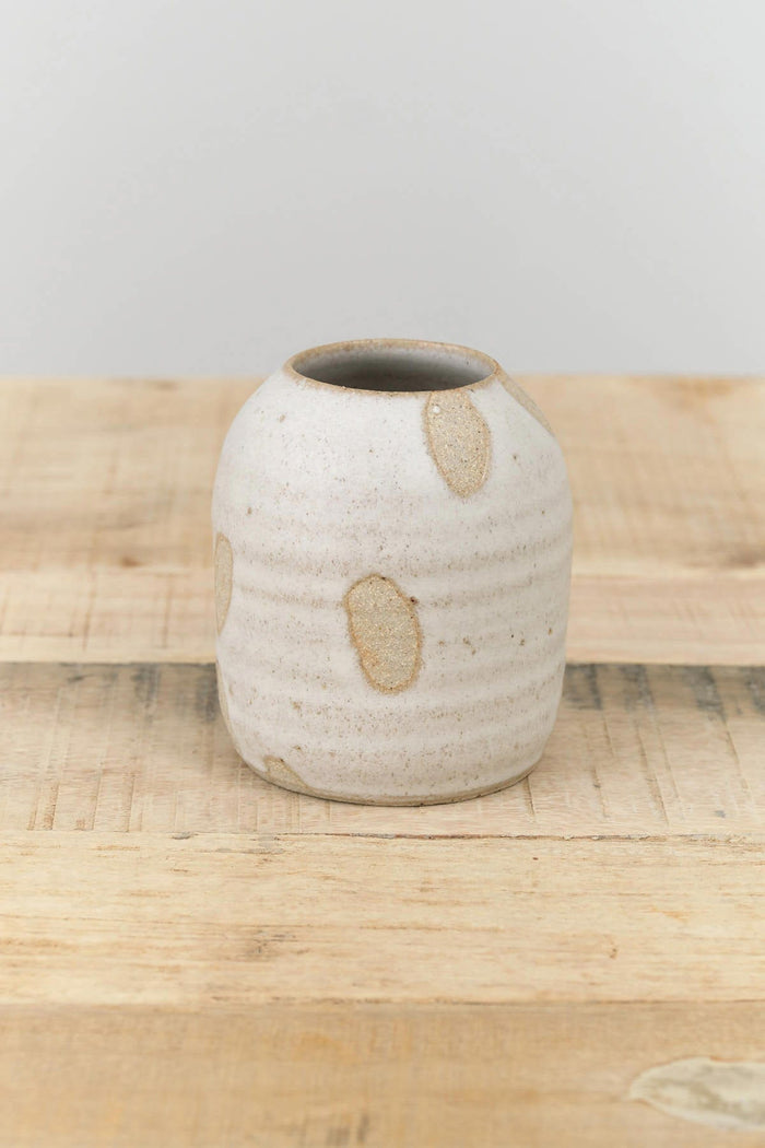 Tomoro Pottery Home Kitchen Vases Small Petal Vase 4" H X 3.25" Dia