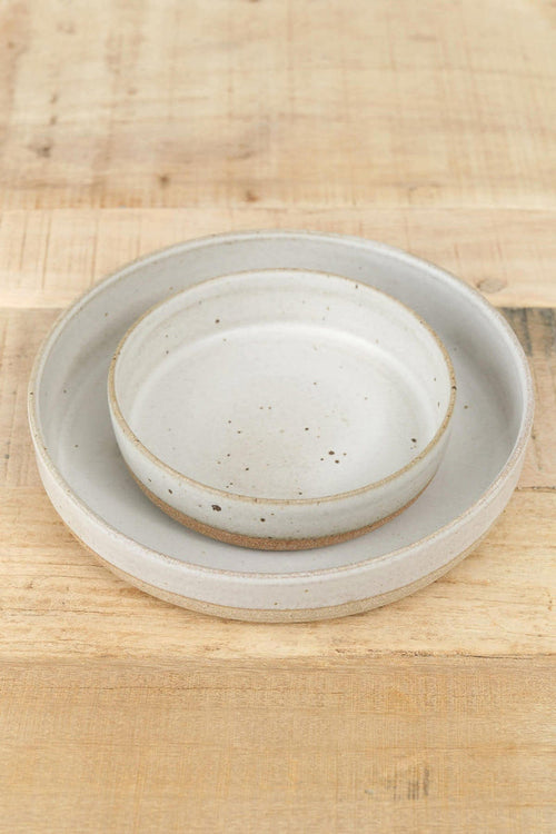 Tomoro Pottery Home Kitchen Dishware Small Terra Deep Plate 1.5" H X 5" Dia