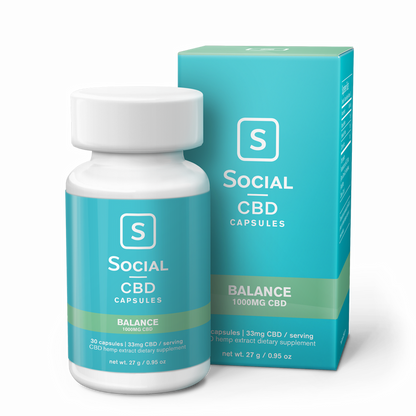 social cbd gel capsules balance 1000mg