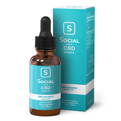 social cbd oil drops unflavored 1000mg