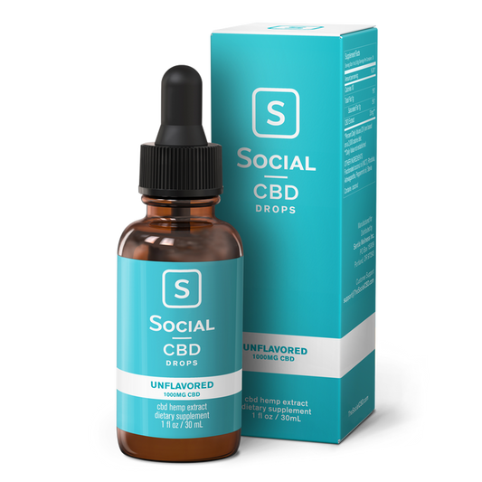 social cbd oil drops unflavored 1000mg