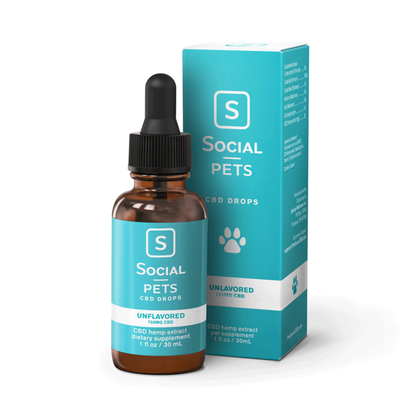 social cbd pet drops 750mg natural