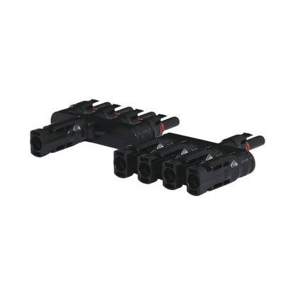 heavy-duty 4-to-1 MC4 solar splitters on workspace