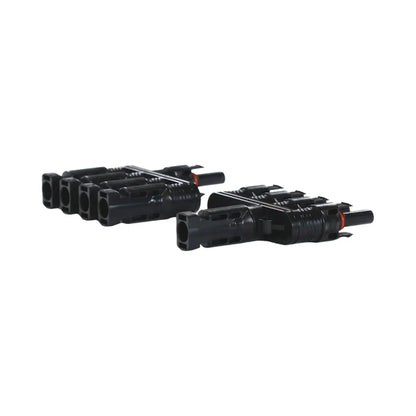 MC4 4-way parallel adapters ready for assembly