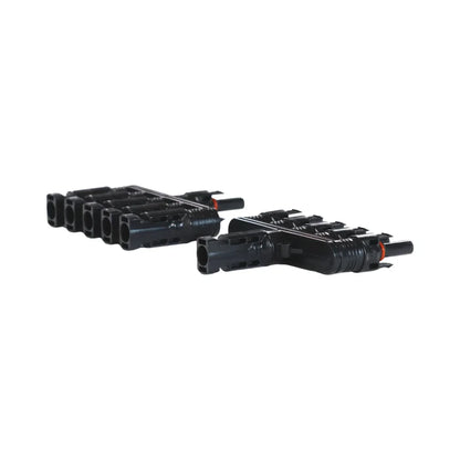 MC4 5-way parallel adapters ready for assembly