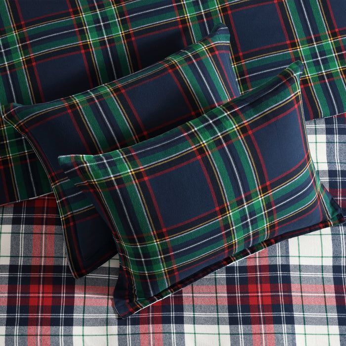 Levtex Home Spencer Plaid Flannel Duvet Cover Set Duvets