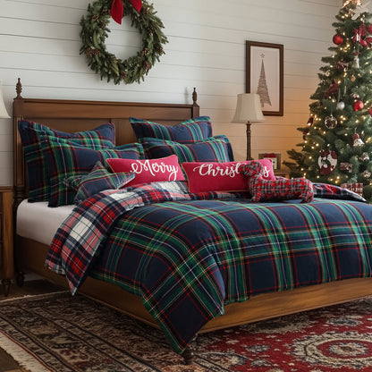 Levtex Home Spencer Plaid Flannel Duvet Cover Set Duvets