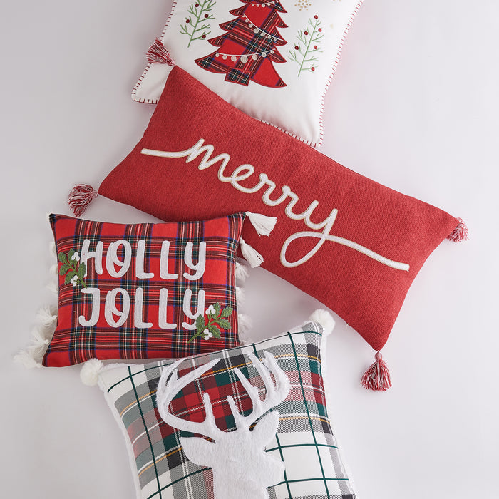 Levtex Home Spencer Plaid Tree Whipstitch Pillow Decorative Pillows