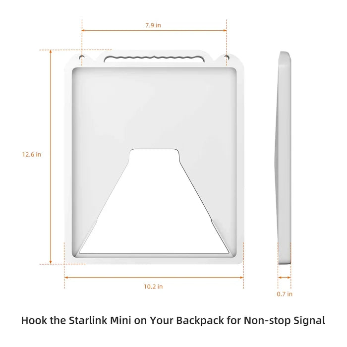 Close-up of Starlink Mini protection cover made from durable fabric